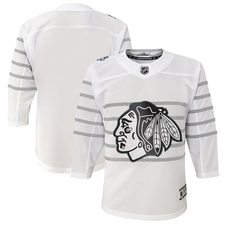 Cheap Youth Chicago Blackhawks White 2020 NHL All-Star Game Premier Jersey